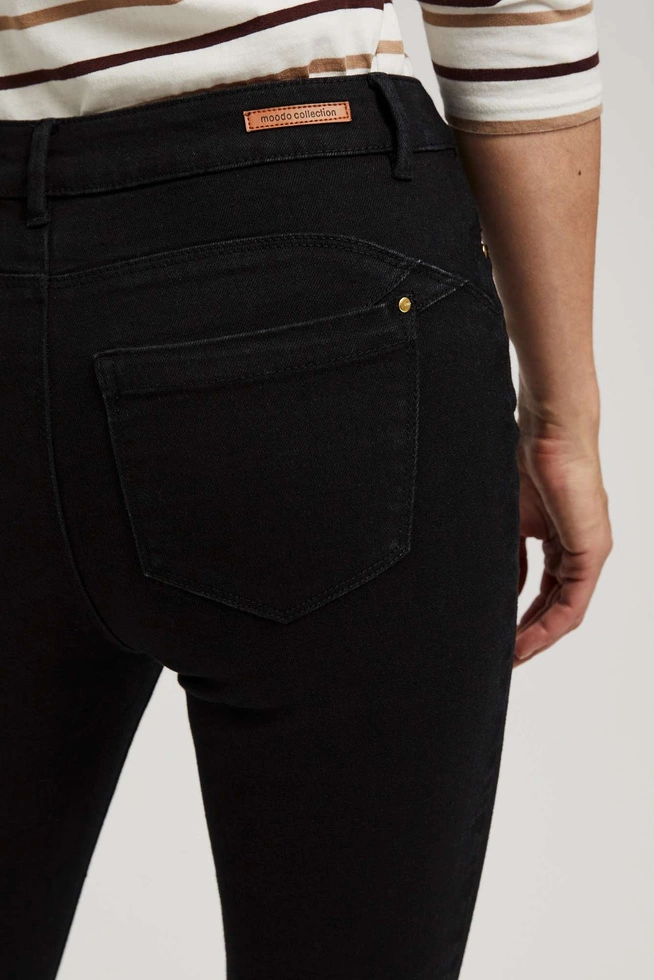 Jeansy skinny push up czarne