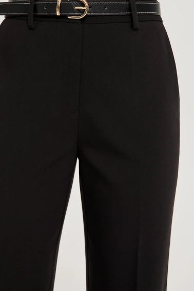 Spodnie z paskiem czarne