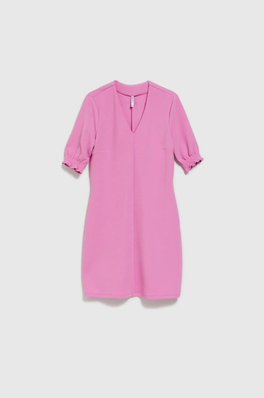 Sukienka z krótkimi rękawami różowa