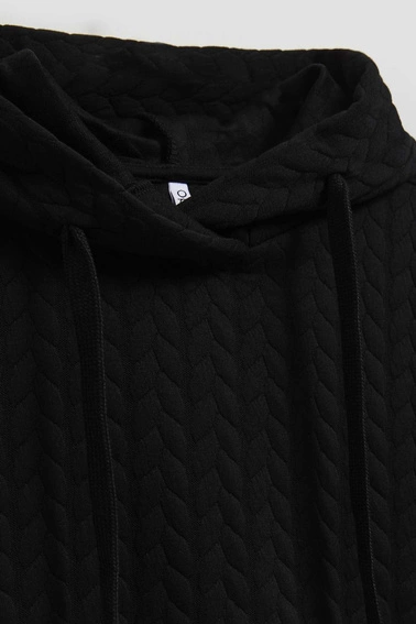 Bluza z kapturem czarna