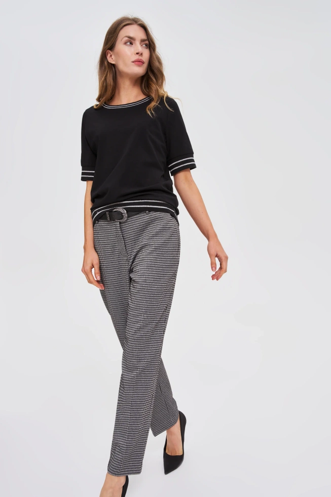 Gładka bluzka z bawełny