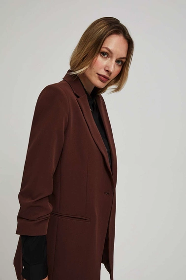 Jednorzędowa marynarka z rekawami 3/4