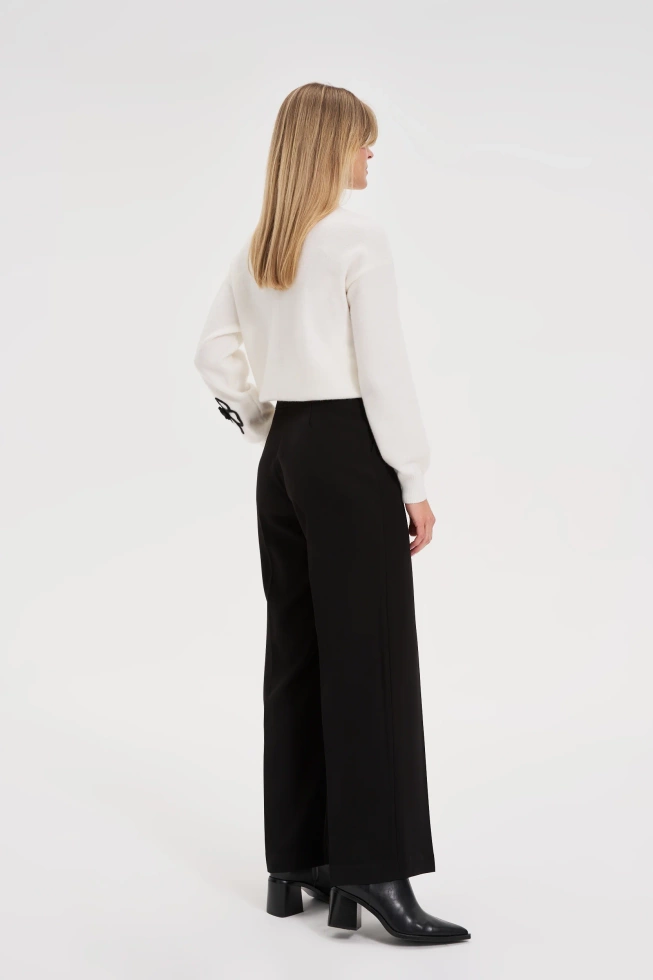 Spodnie z szerokimi nogawkami czarne