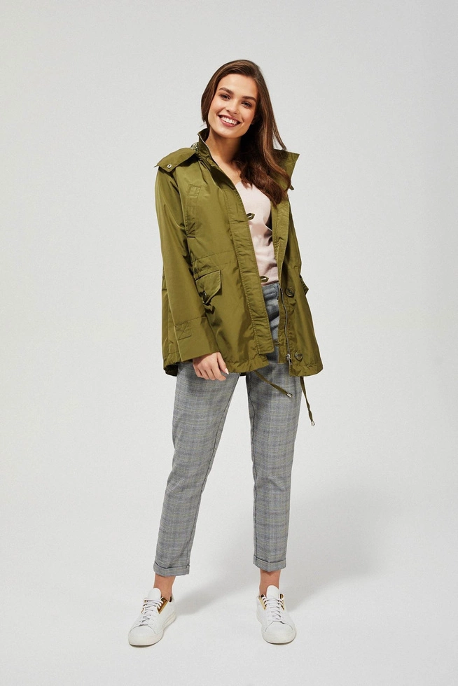 Kurtka wiatrówka z kapturem