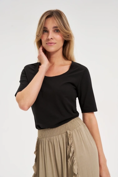 Bawełniany t-shirt czarny