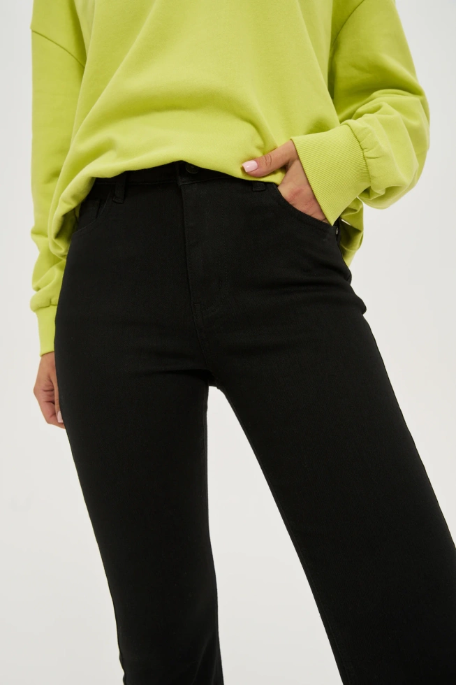 Jeansy dzwony czarne