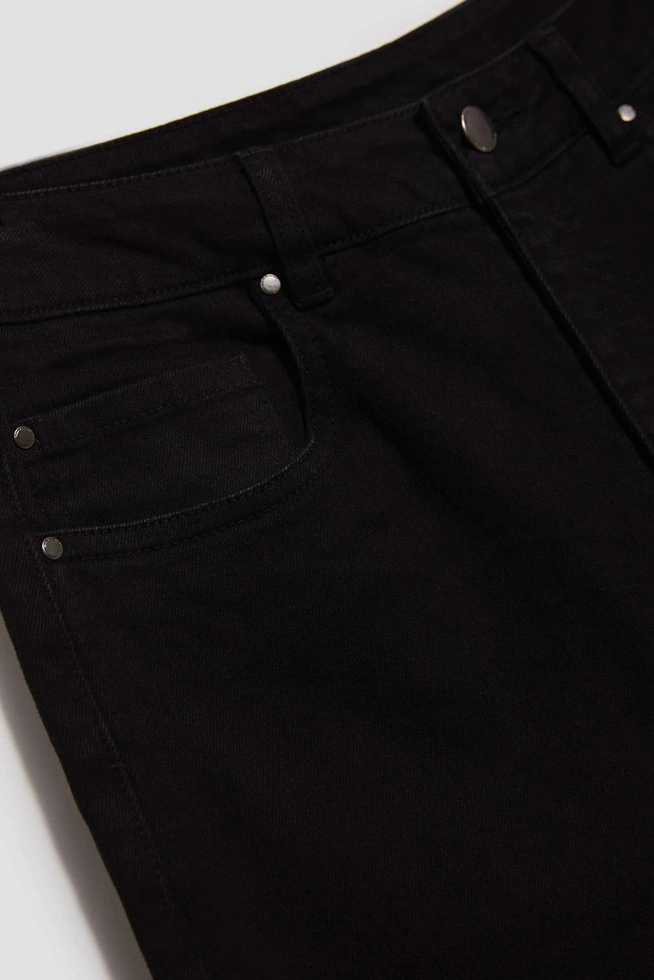 Jeansy wide leg z wysokim stanem