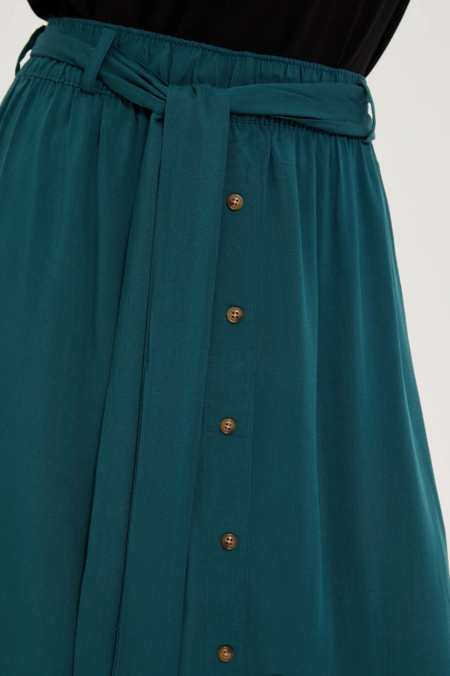 Wiskozowa spódnica zielona
