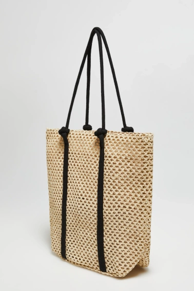 Plażowa torba beżowa