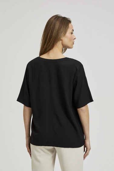 Wiskozowa koszula czarna