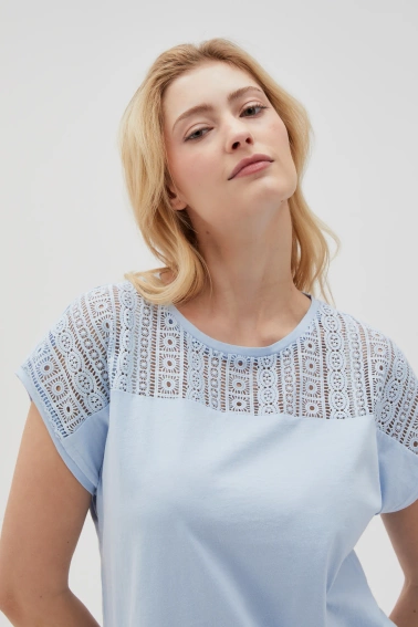 Bawełniana bluzka błękitna