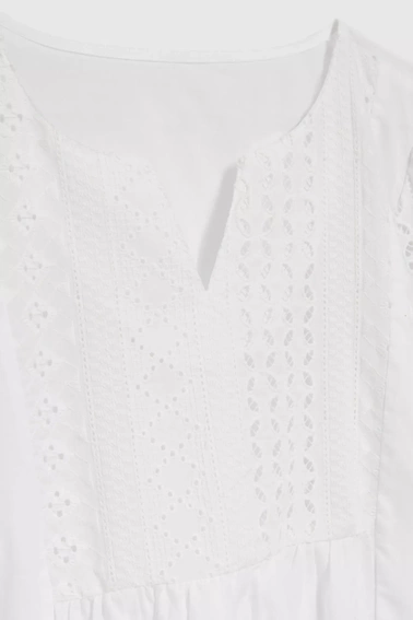 Koszula z rękawami 3/4 biała