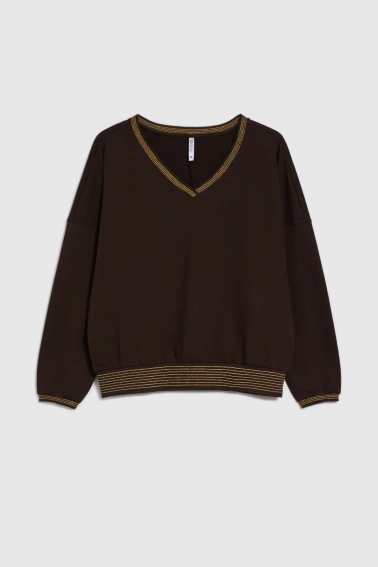 Bawełniana bluza brązowa