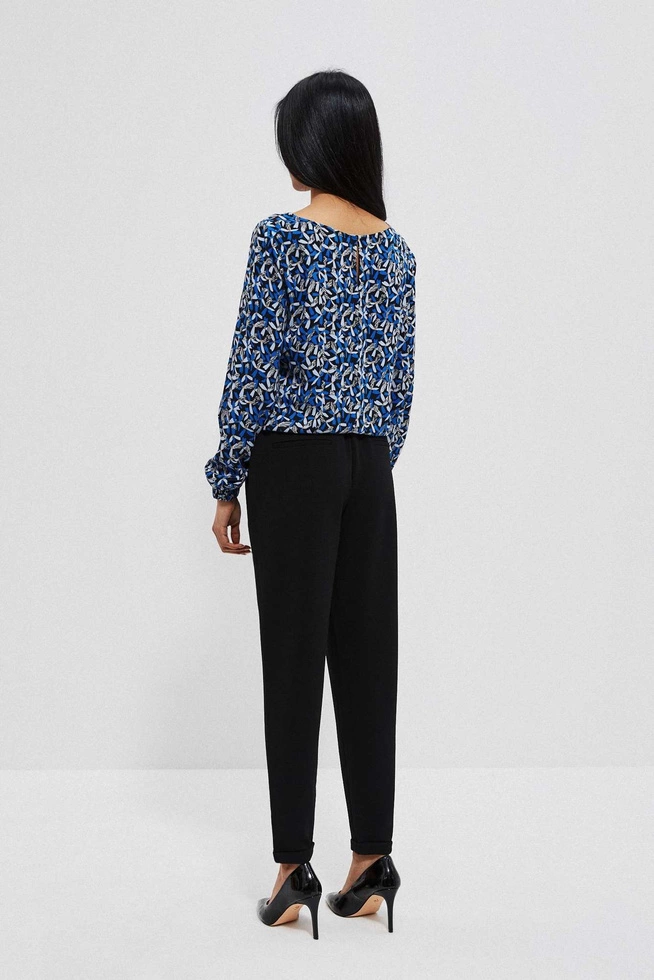 Spodnie z wiązaniem czarne