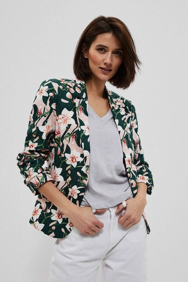 Marynarka z roślinnym printem