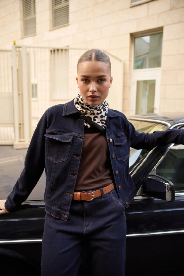 Kurtka jeansowa granatowa 