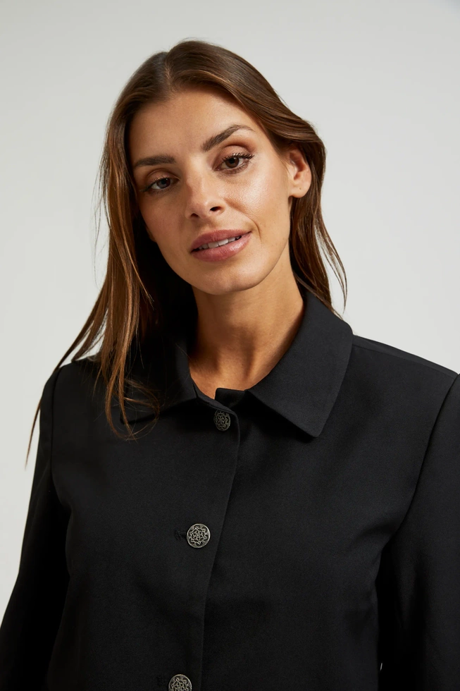 Marynarka z kieszeniami czarna