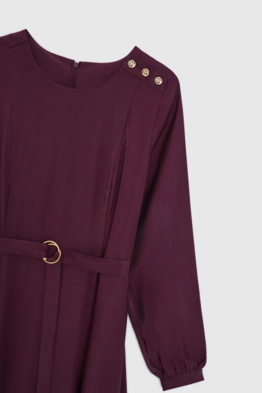 Sukienka midi burgundowa 