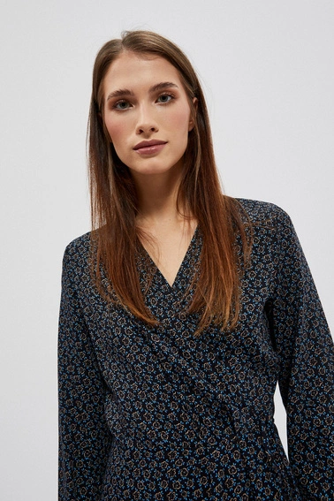 Sukienka midi wiązana w talii 