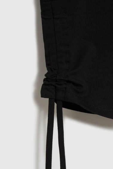 Bawełniane legginsy czarne