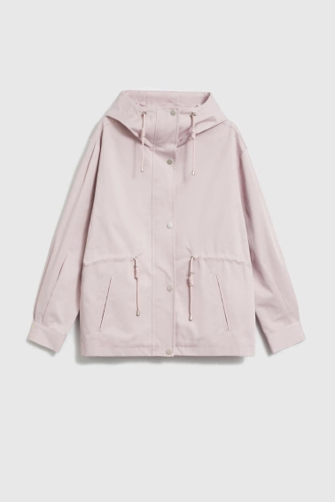 Kurtka z kapturem różowa 