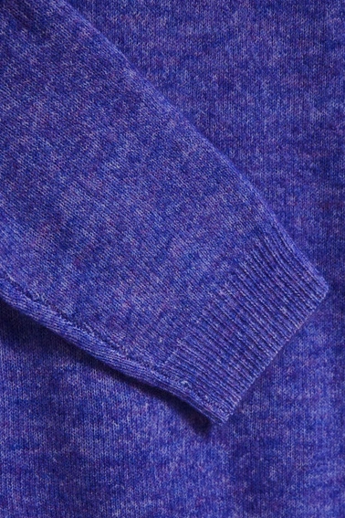 Sweter z wiązaniem fioletowy