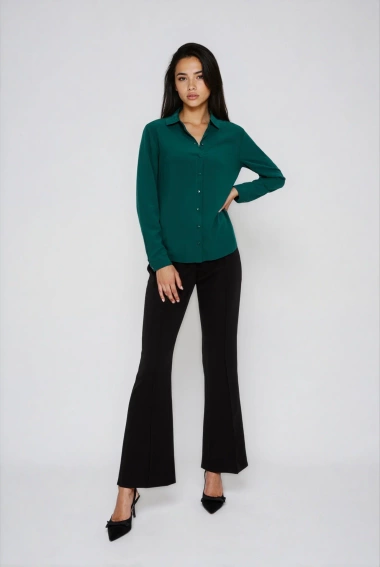Koszula wiskozowa zielona