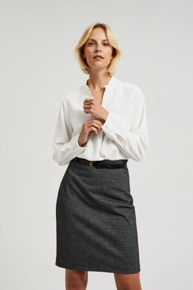 Gładka elegancka koszula biała 