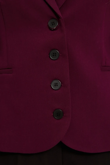 Krótka marynarka burgundowa