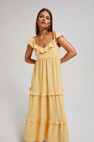 Sukienka maxi waniliowy