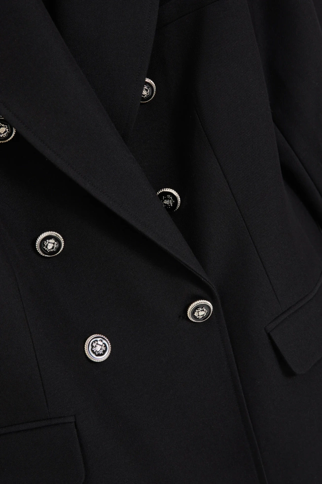 Marynarka z ozdobnymi guzikami czarna