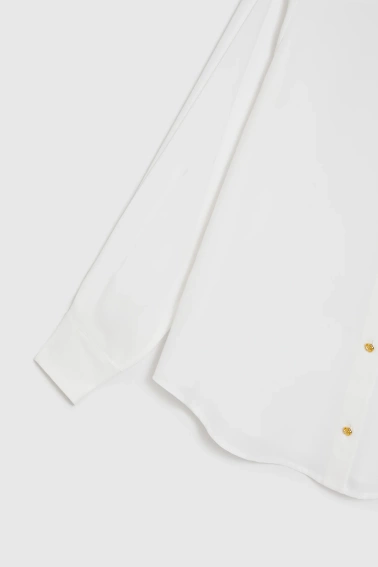Koszula ze złotymi guzikami ecru