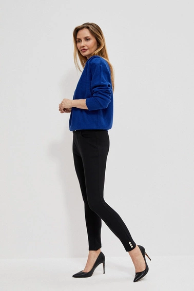 Gładkie spodnie typu rurki