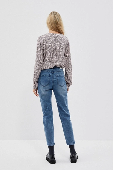 Spodnie jeansowe z wysokim stanem