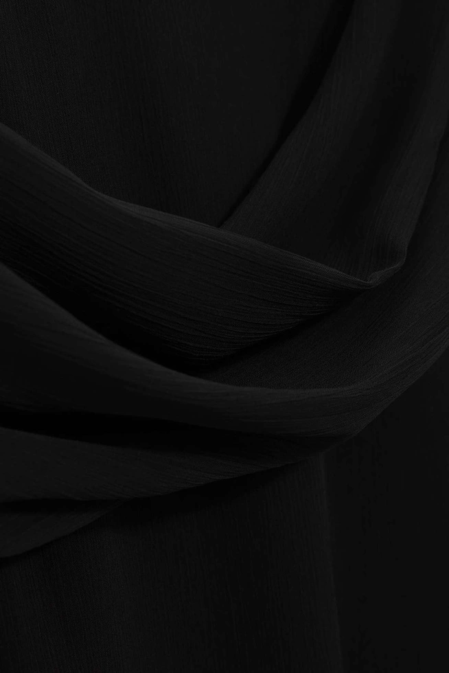 Koszula z bufiastymi rękawami i wiązaniem z tyłu czarna