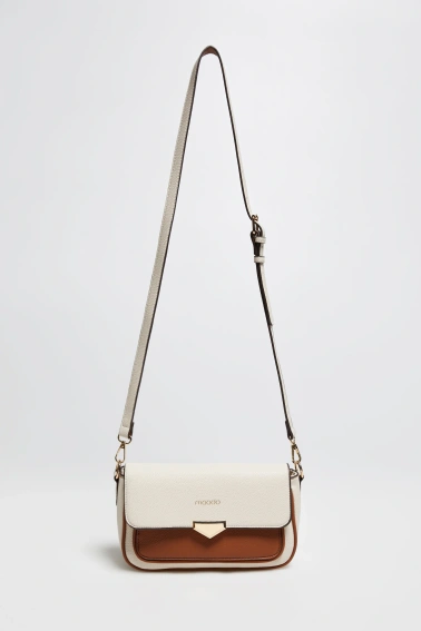 Torebka z długimi paskiem beżowa