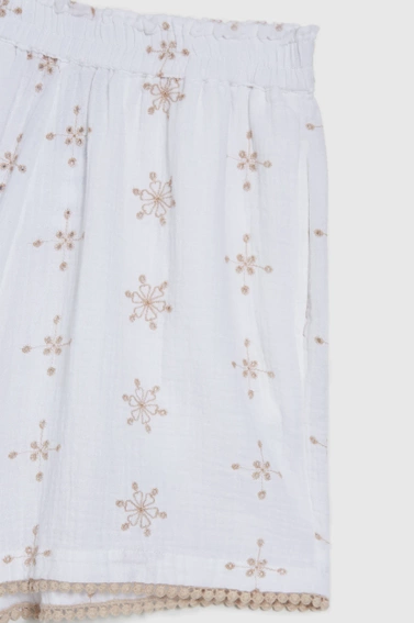 Bawełniane szorty białe