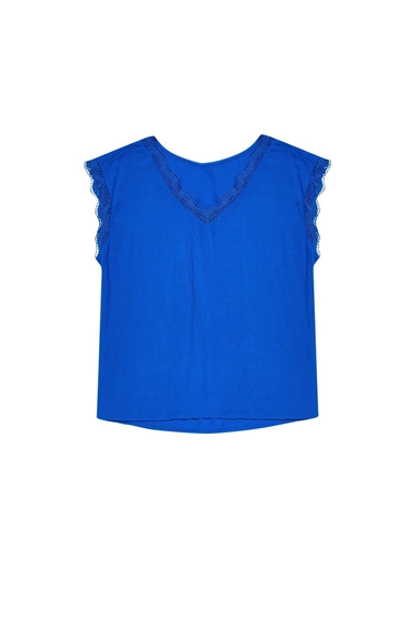 Bluzka koszulowa z koronką