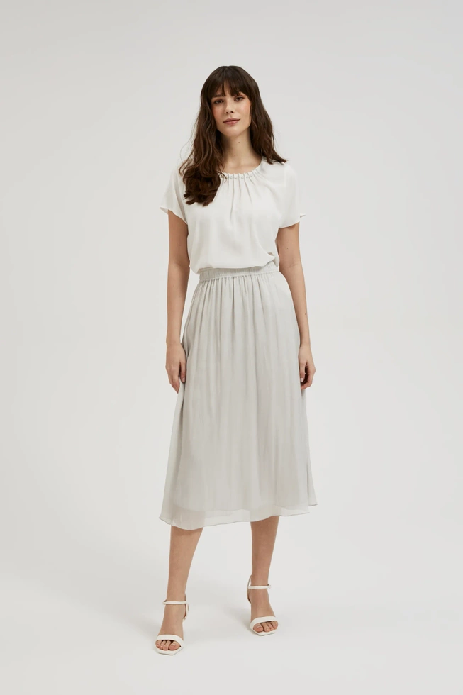 Spódnica midi szara