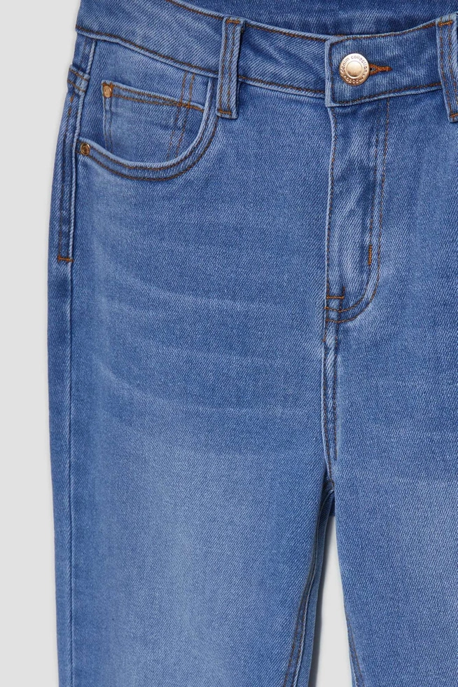 Jeansy rurki niebieskie