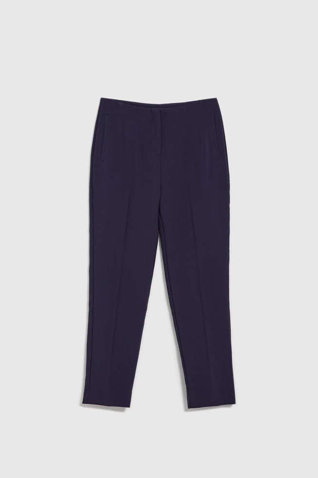 Spodnie cygaretki granatowe