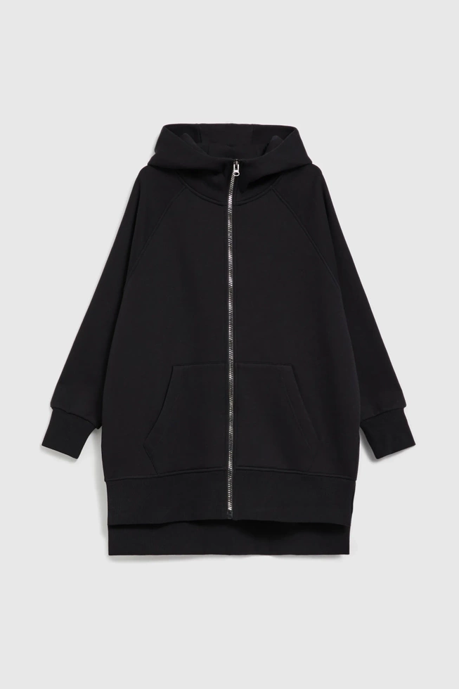 Bluza oversize z kapturem czarna