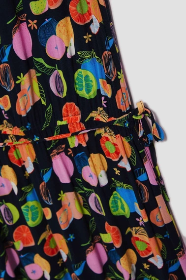 Wzorzysta sukienki midi