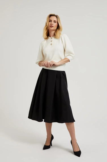 Rozkloszowana spódnica czarna