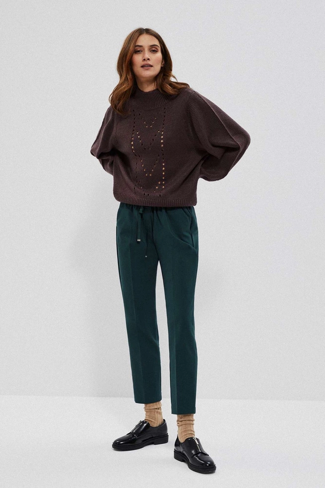 SPODNIE CYGARETKI szmaragdowe