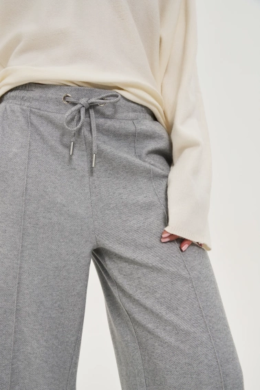 Spodnie z szerokimi nogawkami szare 