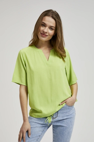 Koszula z wiązaniem zielona 