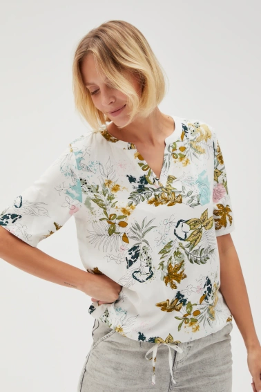 Wiskozowa koszula biała