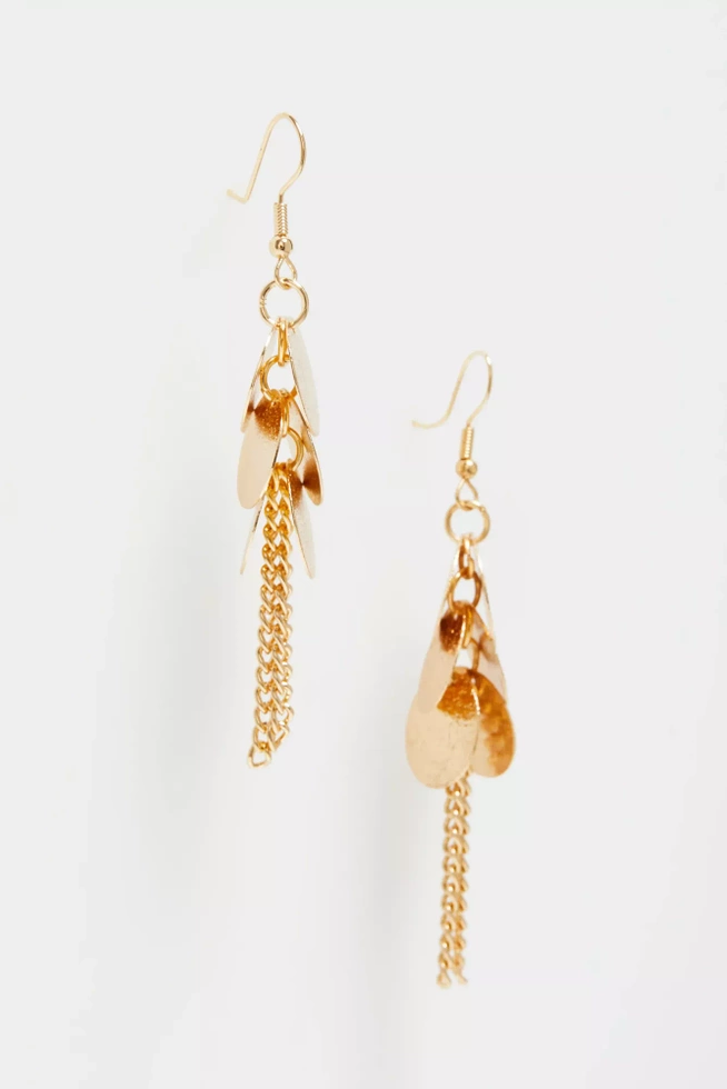 Eleganckie kolczyki w kolorze złota