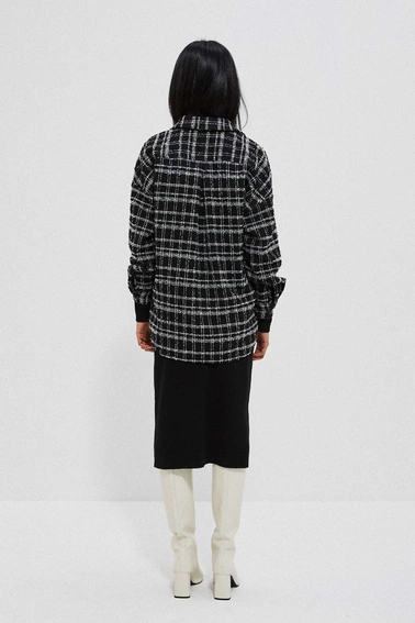 Koszula w kratę czarna